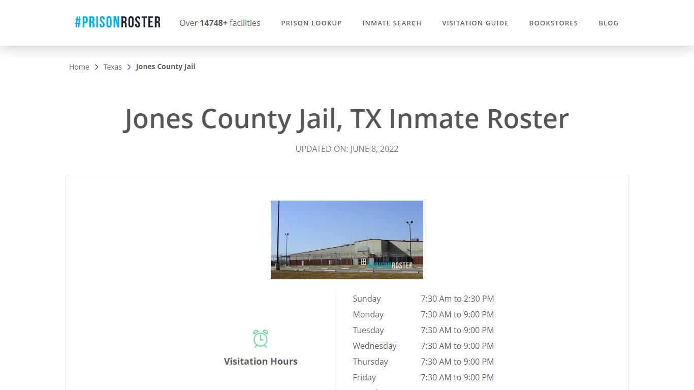 Jones County Jail, TX Inmate Roster